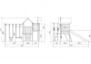 Детская площадка Савушка TooSun (Тусун) 3 Plus