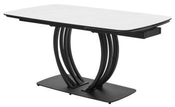 MARBLES KL-99 Белый мрамор матовый, итальянская керамика/ черный каркас