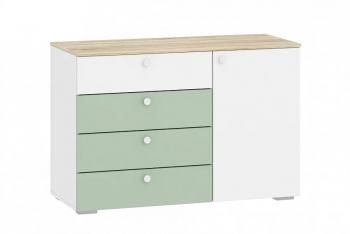 Макарун (ПВХ), Белый (КМ)/Дуб сонома