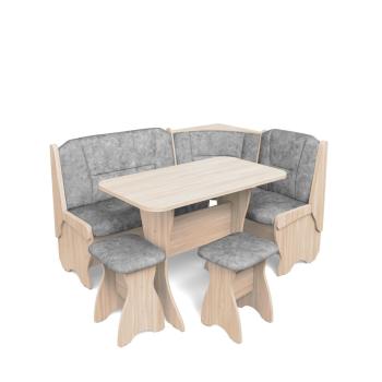 ясень светлый/велюр графит