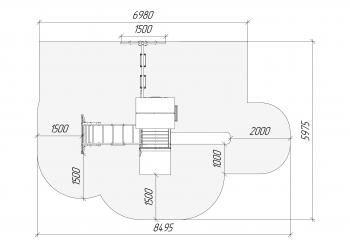 Детская площадка Савушка TooSun (Тусун) 4 с песочницей Plus