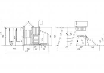 Детская площадка Савушка TooSun (Тусун) 4 с песочницей