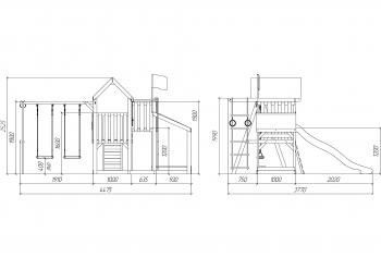Детская площадка Савушка TooSun (Тусун) 3 Plus с песочницей