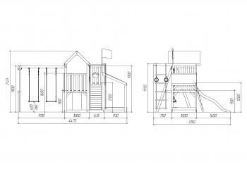 Детская площадка Савушка TooSun (Тусун) 3 с песочницей