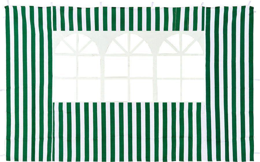 Стенка для садового тента Green Glade с окном 4110 зеленая