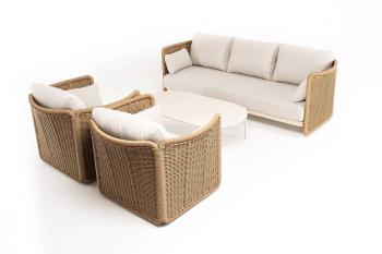 Лаундж-зона из искусственного ротанга 4sis Аликанте