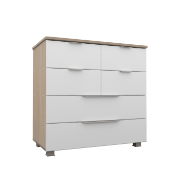 Белая эмаль/Дуб сонома