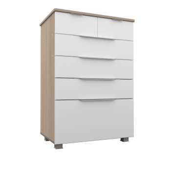 Белая эмаль/Дуб сонома