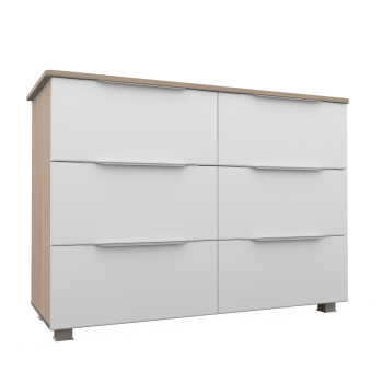 Белая эмаль/Дуб сонома