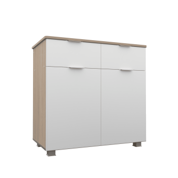 Белая эмаль/Дуб сонома