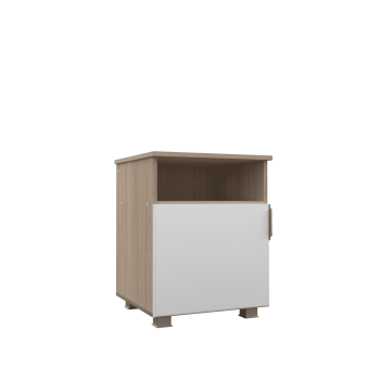 Белая эмаль/Дуб сонома