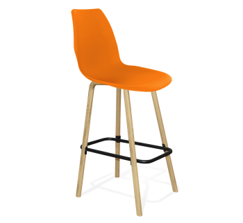 Оранжевый ral2003/Прозрачный лак/Черный