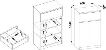 Тумба Сокол ТП-12