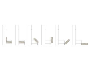 Шкаф-кровать Элимет STUDIO (super eco) 160/200/18 Модель 2