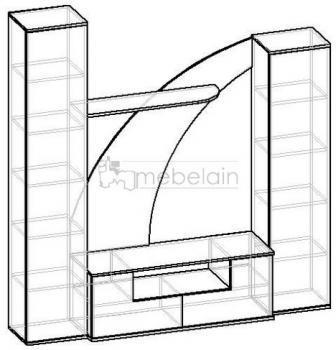 Стенка Мебелайн Мебелайн-14