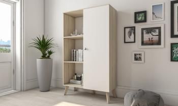 Белый/Дуб сонома светлый 3025