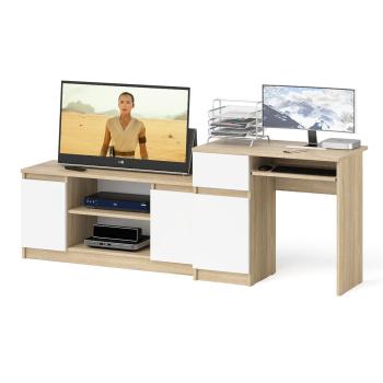 Дуб Сонома/Белый