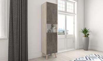 Дуб сонома светлый 3025/Бетон Чикаго темно серый F187-ST9