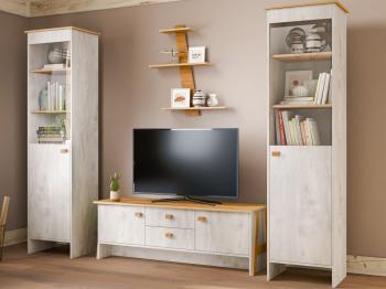 Шкаф с витриной КМК Скандинавия П 0905.28