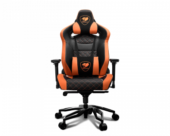 Черный с оранжевой отделкой