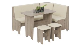 Дуб Сонома трюфель/Экокожа бежевая