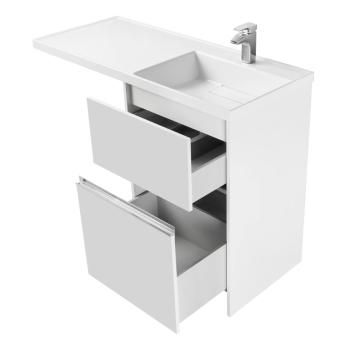 Тумба с раковиной Aquaton Лондри 60/Раковина Лондри 120 левая