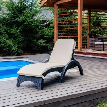 Пластиковый шезлонг ROYAL FAMILY MARK (с матрасом)