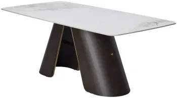 Белый мрамор CA071, керамика / Дуб / Золотой