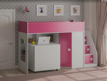 Белый/розовый