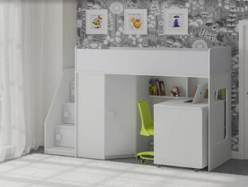 Белый/алюминий