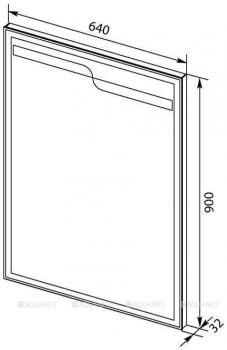 Зеркало AQUANET Модена 65