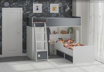 Белый/графит