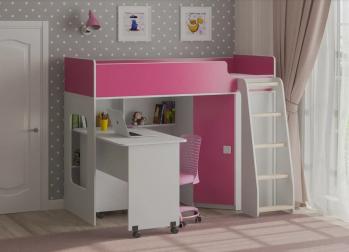 Белый/розовый