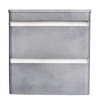 Тумба подвесная Style Line Атлантика 60 + Умывальник на столешницу CREA 50 SQUARE с 1 отв.