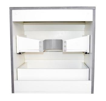 Тумба подвесная Style Line Атлантика 70 + Умывальник на столешницу CREA 50 SQUARE с 1 отв.