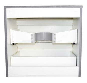 Тумба подвесная Style Line Атлантика 80 + Умывальник на столешницу CREA 50 SQUARE с 1 отв.