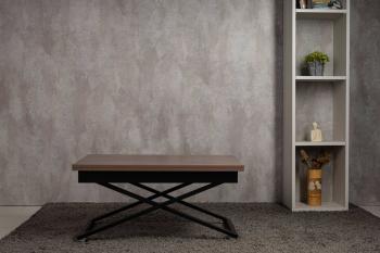 Стол-трансформер Apollo D69/S53 дуб шамони темный/черные опоры (Р)