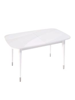 Белый/стекло белое глянец