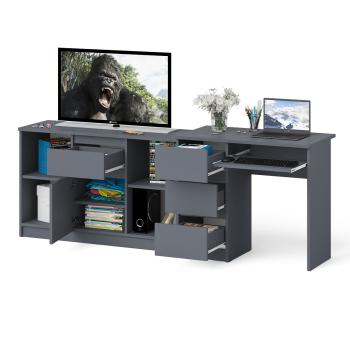 Стол компьютерный СВК Мори МС-6 левый + Тумба МТВ1204.1