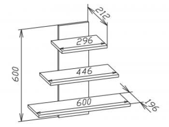 Полка книжная Сокол ПК-8