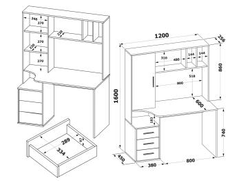 Стол компьютерный Сокол КСТ-16