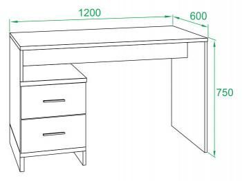 Стол компьютерный Сокол КСТ-114 с встроенной тумбой