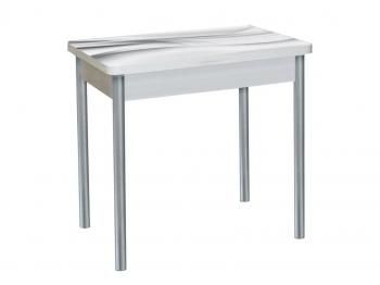 Бетон белый Текстура 029 / опора круглая серебристый металлик