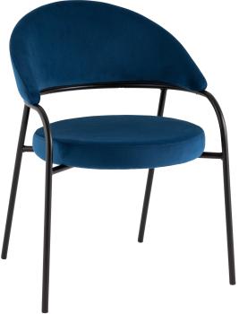 Велюр синий