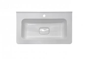 Тумба подвесная Style Line Бергамо мини 70 (2 ящ.) + Умывальник Каре Люкс МИНИ 700х350