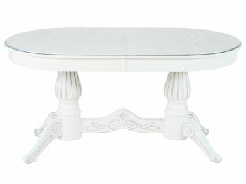 Стол обеденный Рифей 01 Белый/Серебро (У)