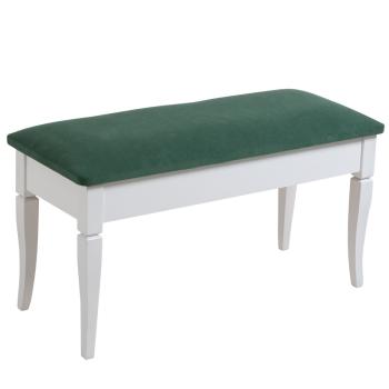 белый, ткань зеленый