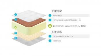 Матрас скрученный LONAX ROLL LATEX COCOS MAX 120 см