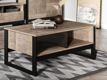 Дуб гранж песочный/Железный камень