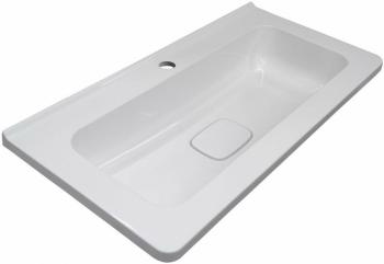 Тумба напольная Style Line Бергамо мини 90 (2 ящ.) + Умывальник Каре Люкс МИНИ 900х350